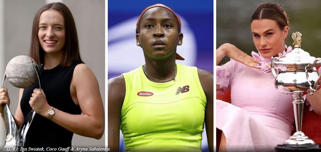 Gauff, Sabalenka, Swiatek