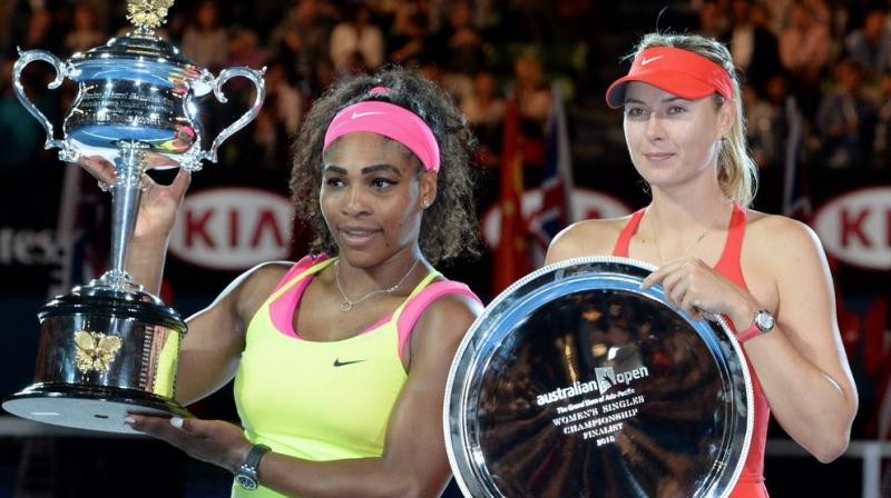 Serena Williams and Maria Sharapova